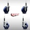 Service Caster 4'' SS Solid Poly Wheel Swivel 3/4'' Expanding Stem Caster Set 2 Brakes, 4PK SCC-SSEX20S414-SPUS-2-TLB-2-34 - alternate 4